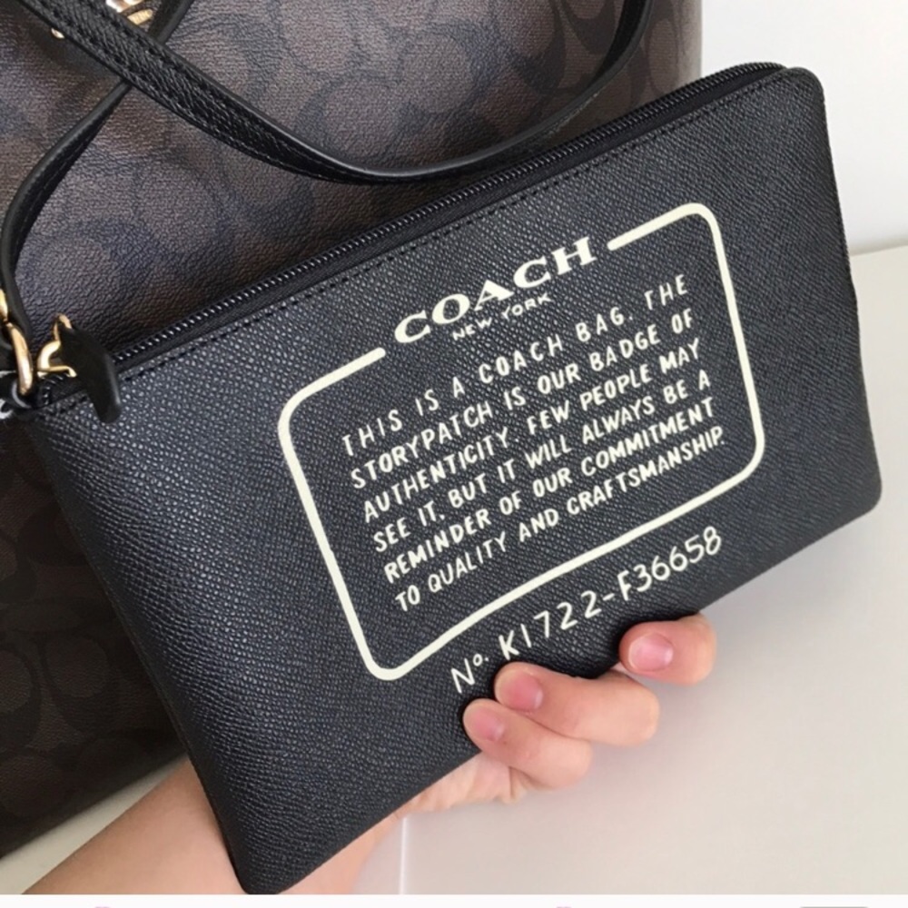 🌷coach reversible tote&pouch/shoulder bag/large - Picture 7 of 8